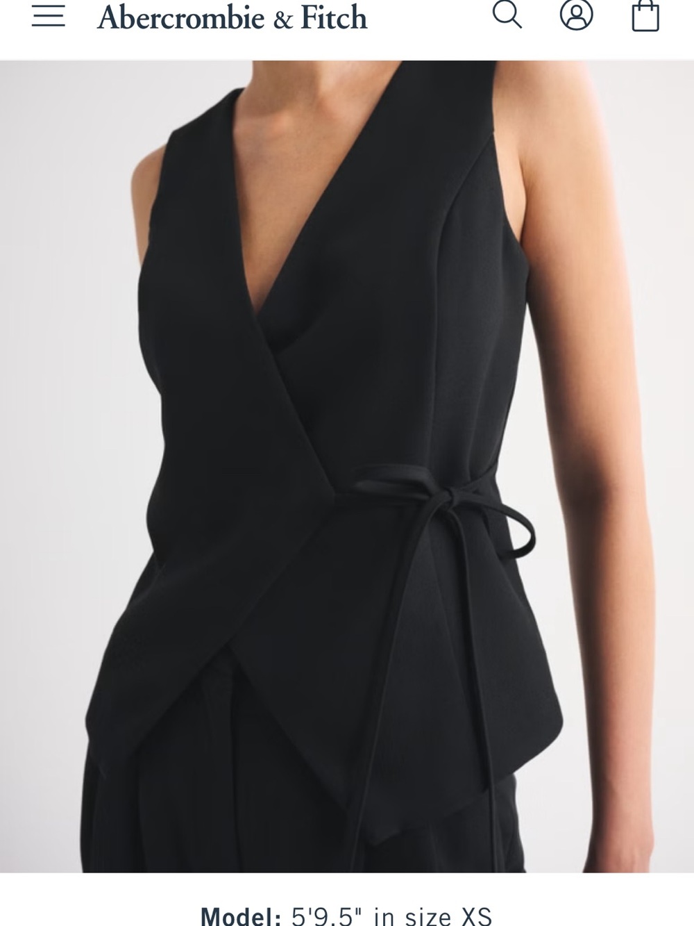 Abercrombie Wrap Front Vest